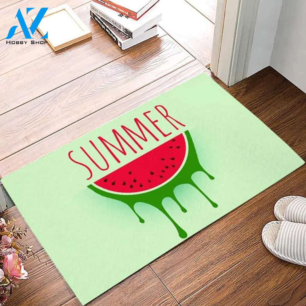 Summer Watermelon Indoor And Outdoor Doormat Welcome Mat Housewarming Gift Home Decor Funny Doormat Gift Idea For Fruit Lovers