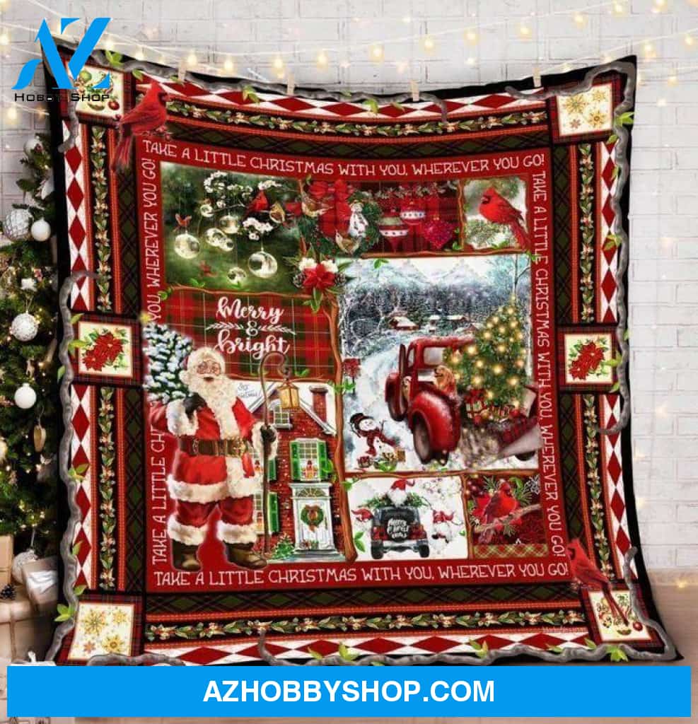 Take A Little Christmas With You Fleece Blanket