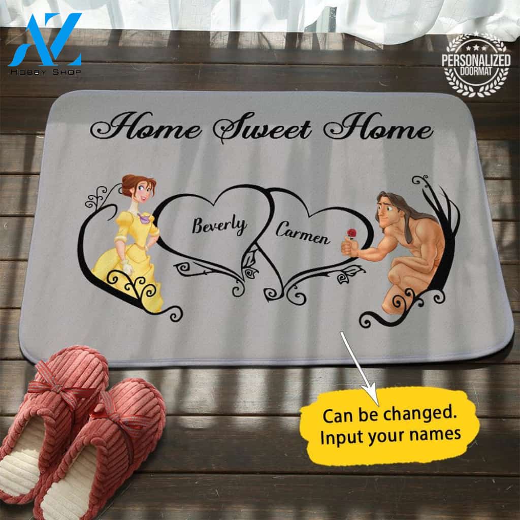 Tarzan and Jane Home Sweet Home Doormat