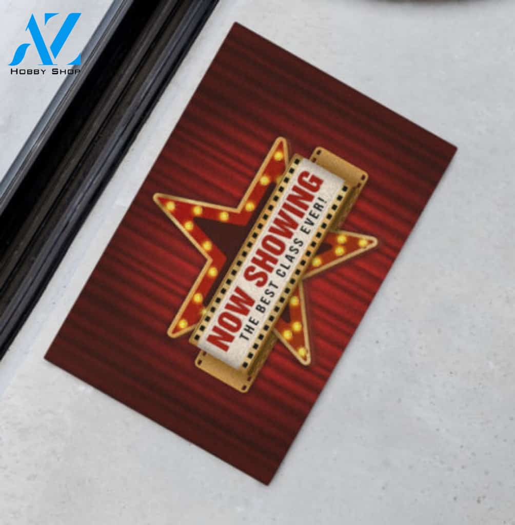 Teacher Now Showing The Best Class Ever Doormat