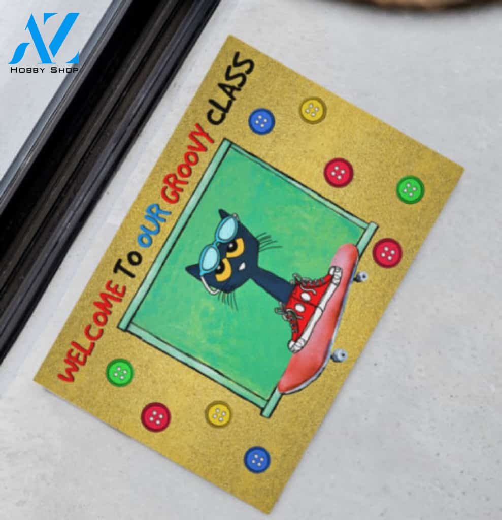 Teacher Welcome To Groovy Class Doormat