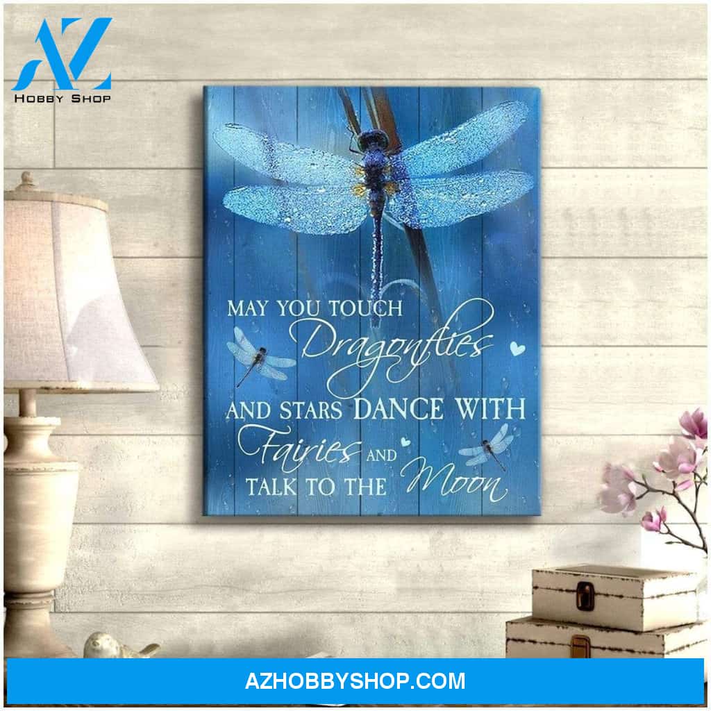 Teemodel May You Touch Dragonfly Wall Art Canvas