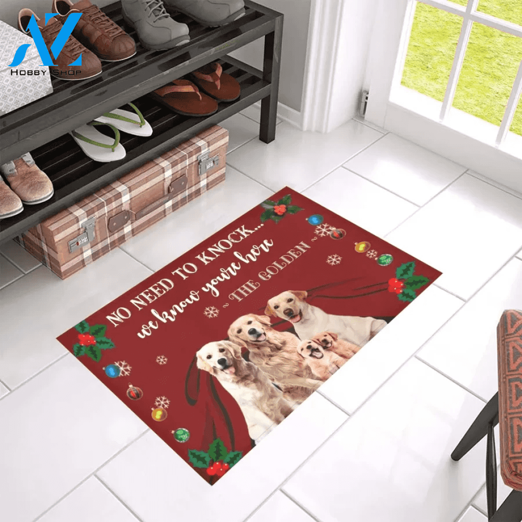 The Golden Know Your Here Doormat