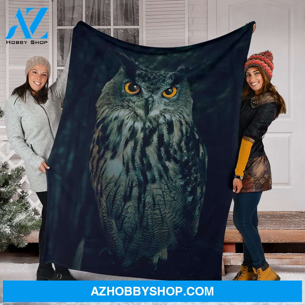 The Night Owl Fleece Blanket