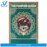 The Pumpkin Queen - Skull halloween - Personalized Canvas