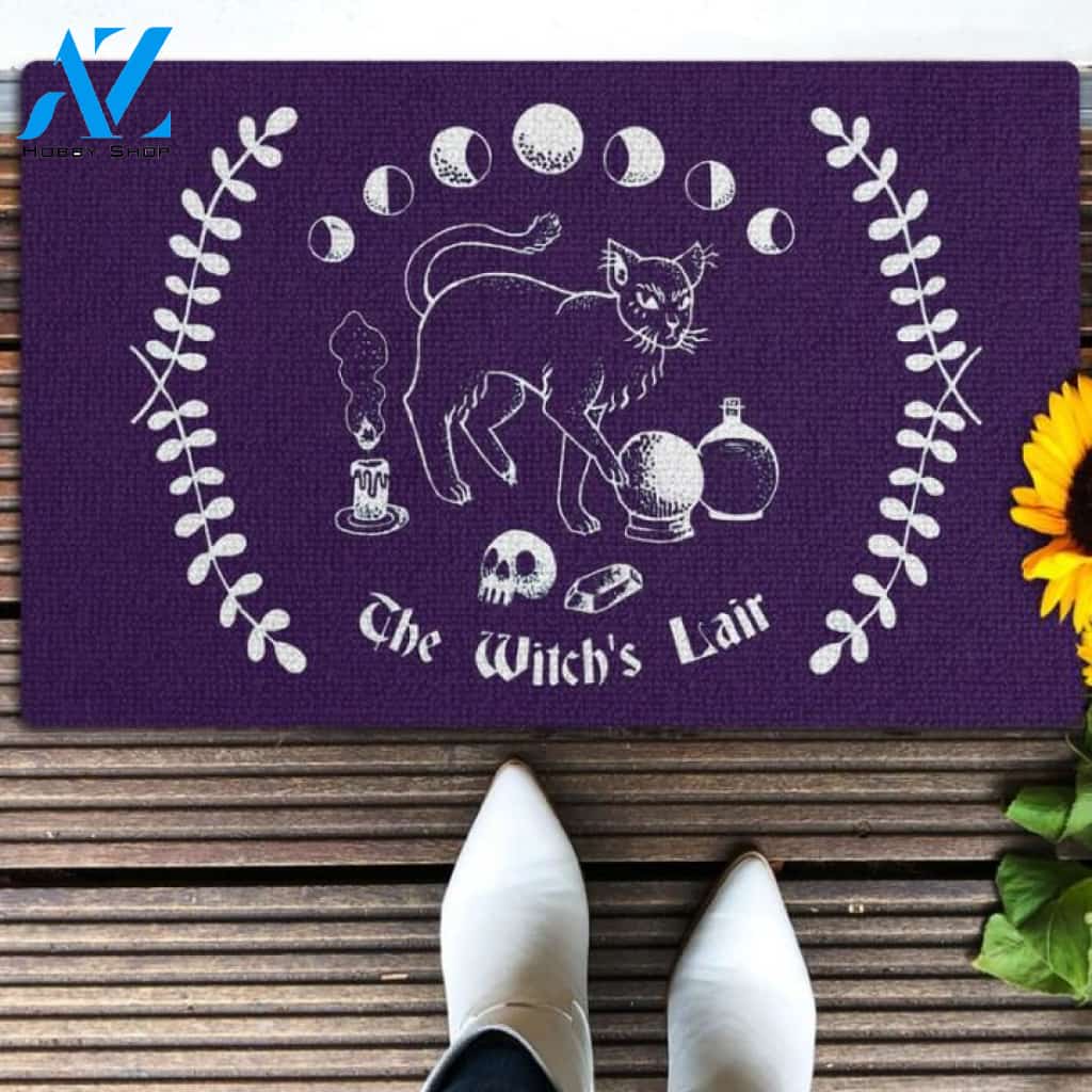 The Witch's Lair Wall Hanging, Witchy Goth Wall Banner Doormat | Welcome Mat | House Warming Gift
