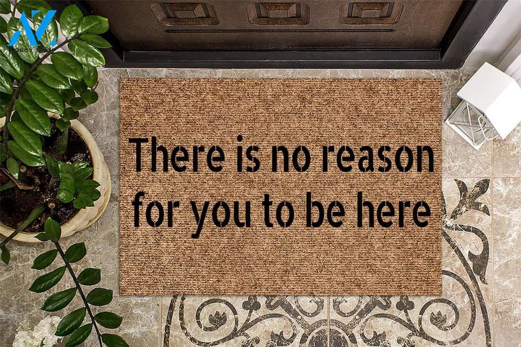 There Is No Reason For You To Be Here Funny Doormat | Welcome Mat | House Warming Gift