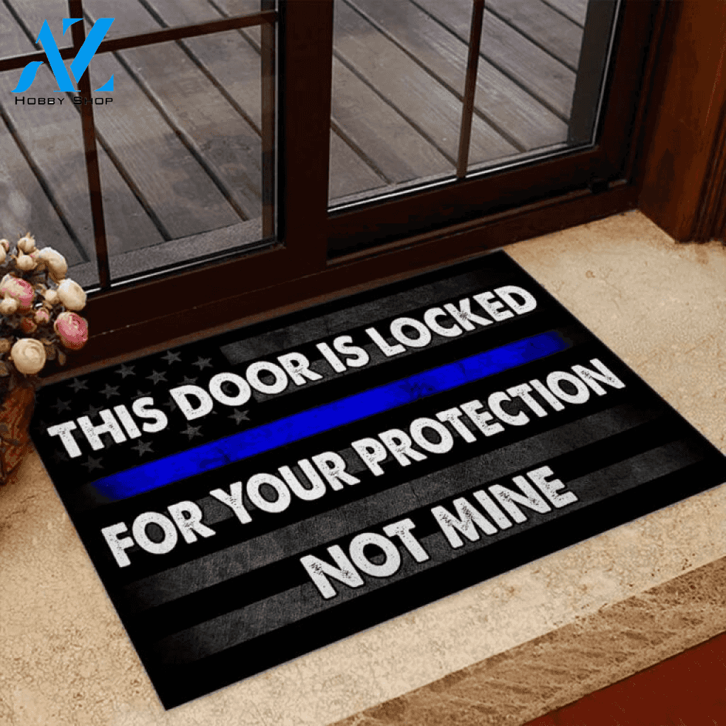 This Door Is Locked Police Doormat | Welcome Mat | House Warming Gift