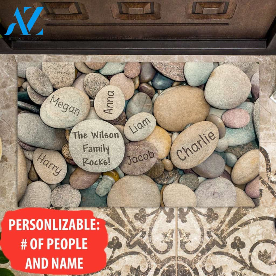 This Family Rocks Gift For Family Housewarming Gift Gift For House Owner Birthday Gift Anniversary Gift Personalized Doormat AP