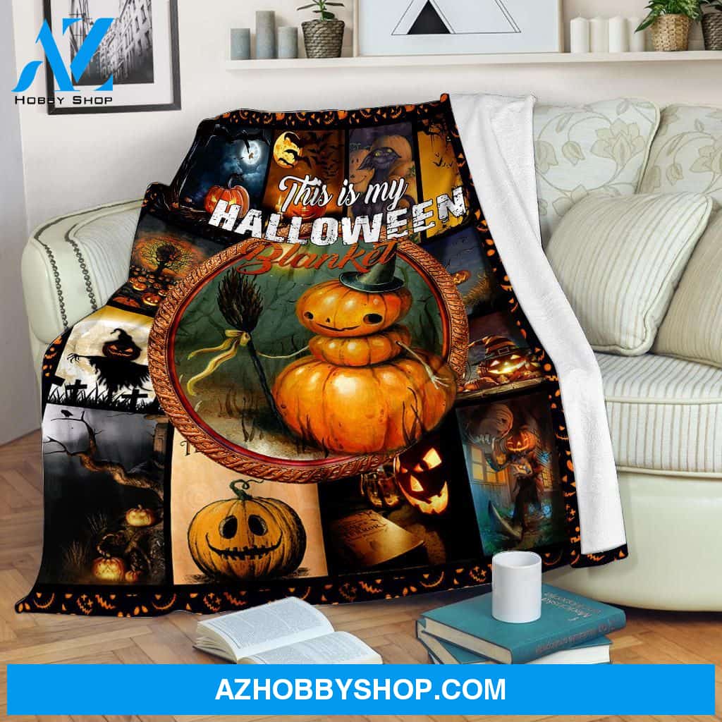 This Is My Halloween Fleece Blanket - Sherpa Blanket