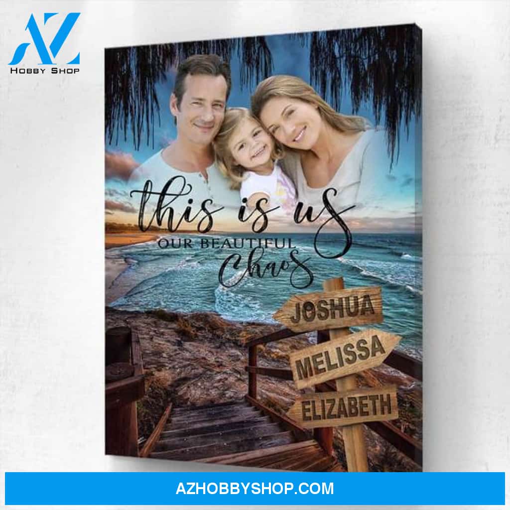 This Is Us - Sunny Springs Traveler Personalized Photo Memorial Canvas, Canvas Wall Art Gift for Family