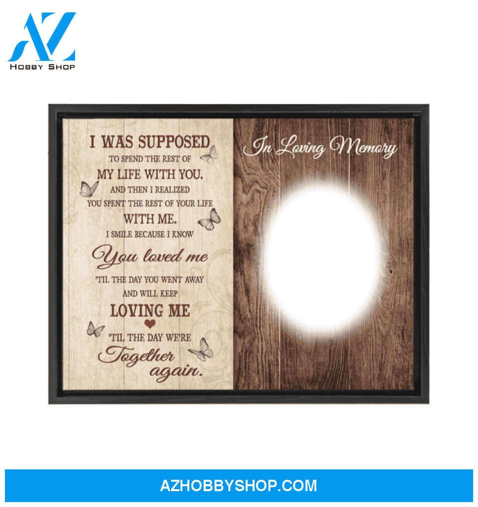 Til The Day We Meet Again Upload Photo Personalized Framed Wall Art
