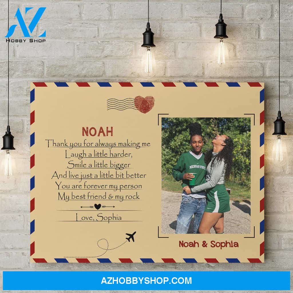 Personalized Canvas, To Bestie Thank You For Always Canvas Wall Art Gift Ideas For Friends