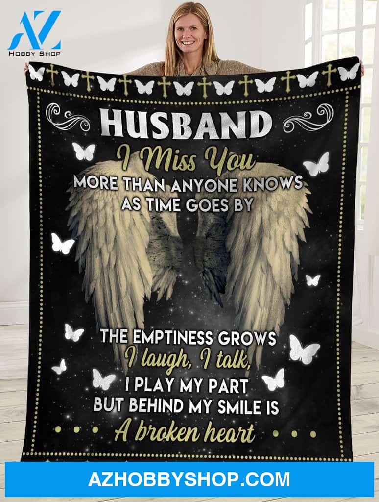 Personalized To Husband Fleece Blanket I Miss You More Than Anyone Knows Great Customized Gift For Birthday Christmas Thanksgiving