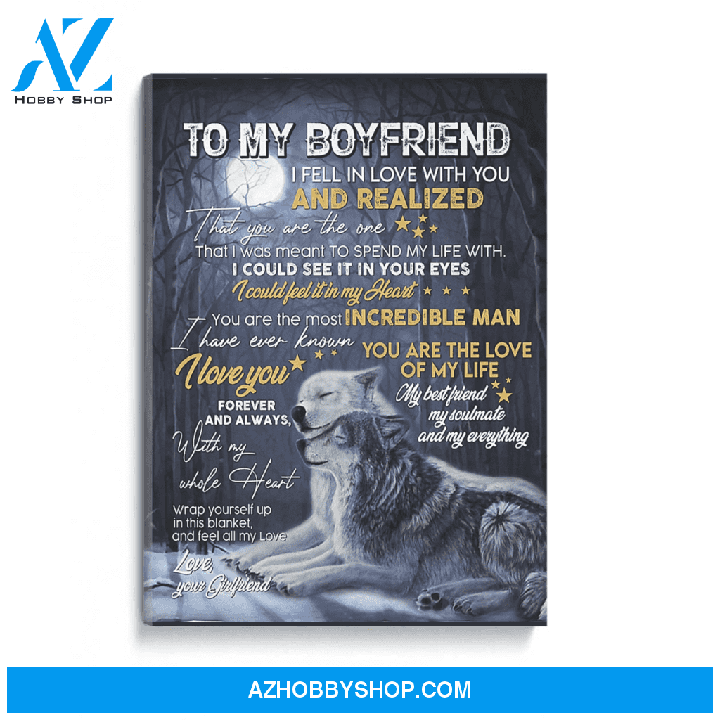 To My Boyfriend Poster Canvas