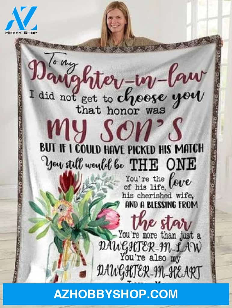 To My Daughter In Law Throw Blanket
