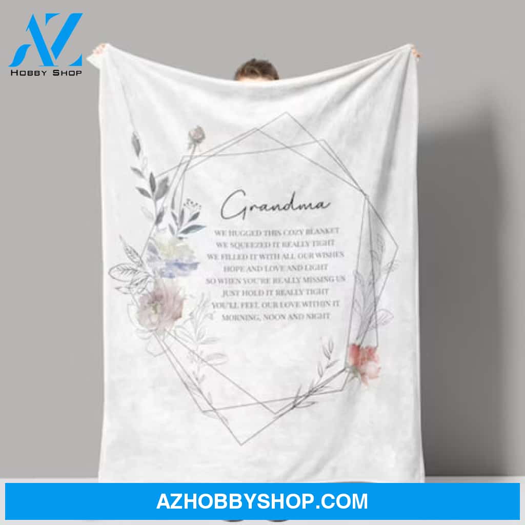 To My Grandma You'll Feel Our Love Within This Fleece Blanket Gift For From Granddaughter Gift For Grandson