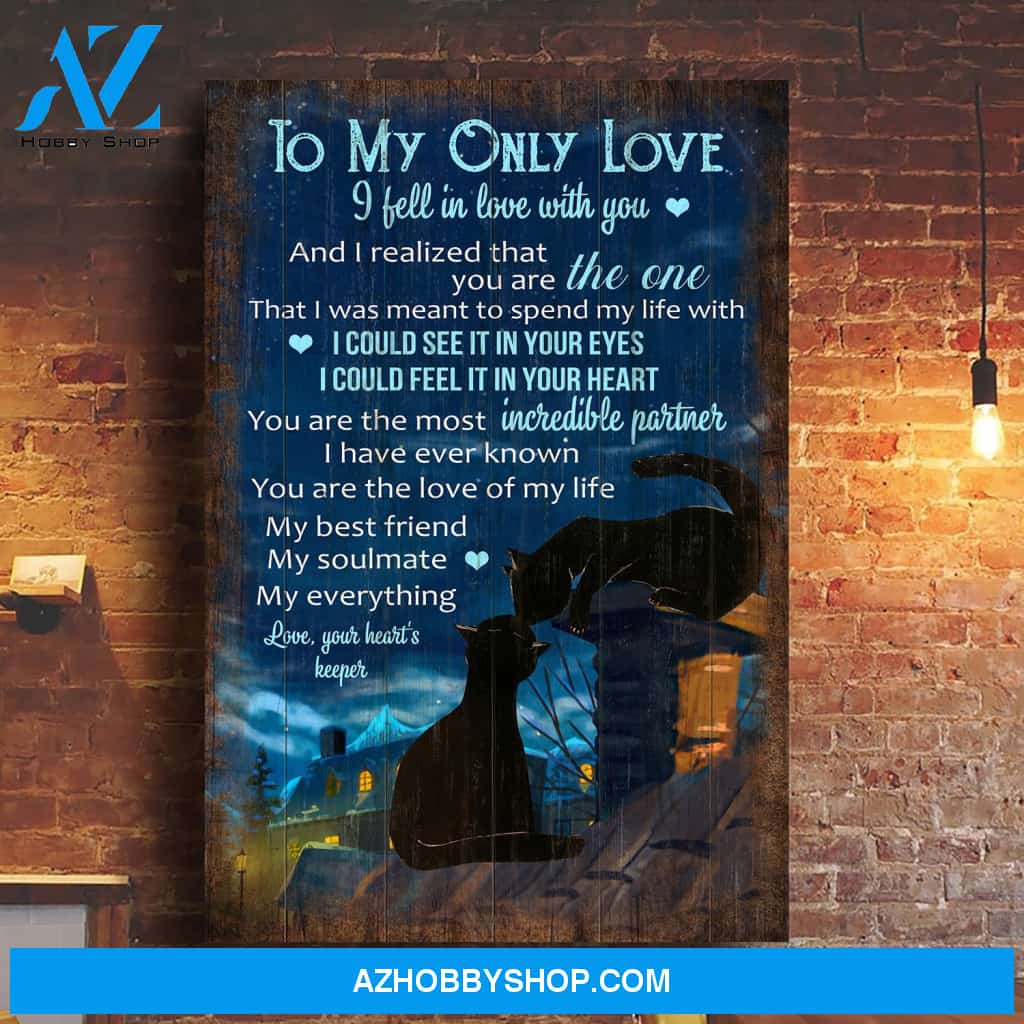 To my only love - My best friend, my soulmate, my everything Couple Portrait Canvas Prints, Wall Art