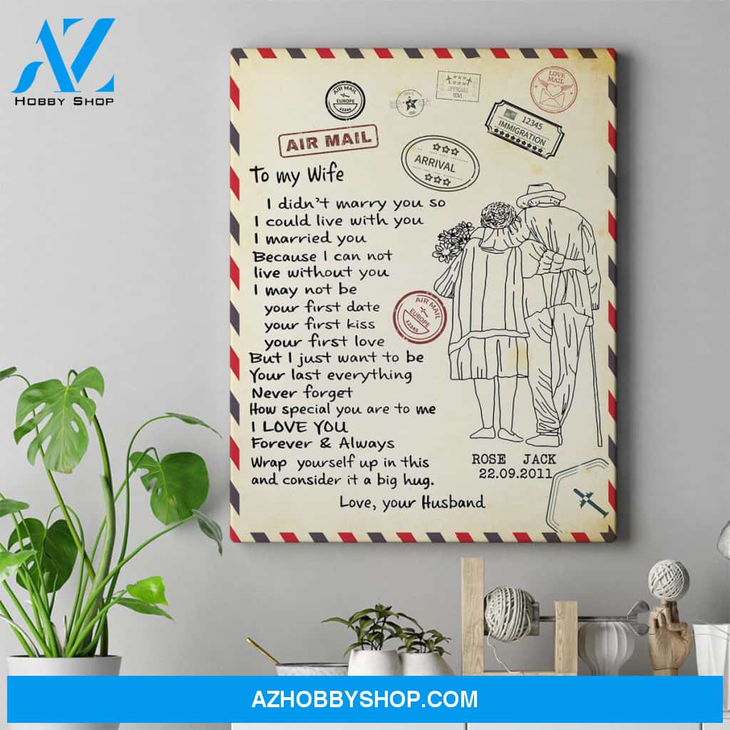 Personalized Canvas, To My Wife,Husband Canvas Wall Art Best Gift For Husband