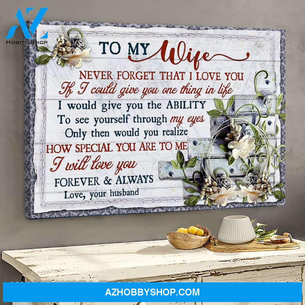To my wife - I will love you forever and always - Couple Landscape Canvas Prints, Wall Art