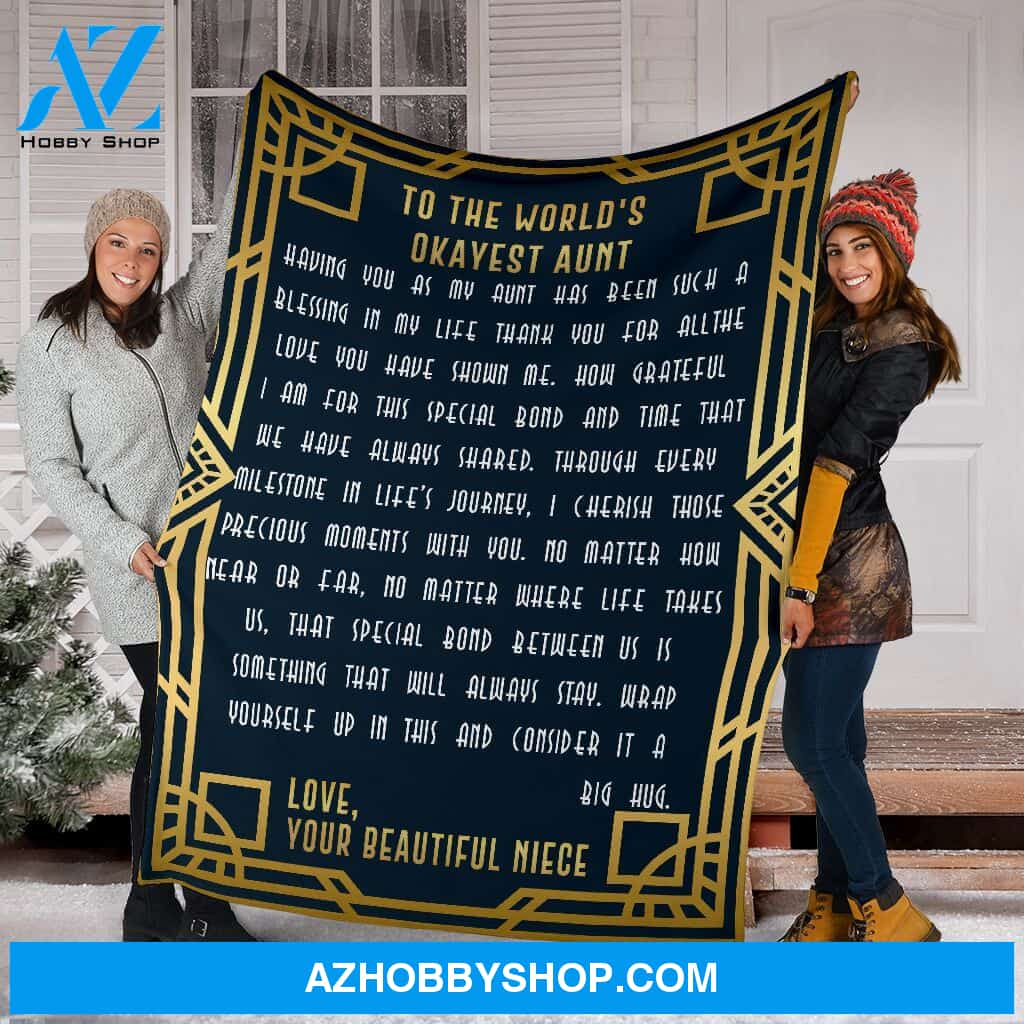 To The Best Aunt 003 Fleece Blanket