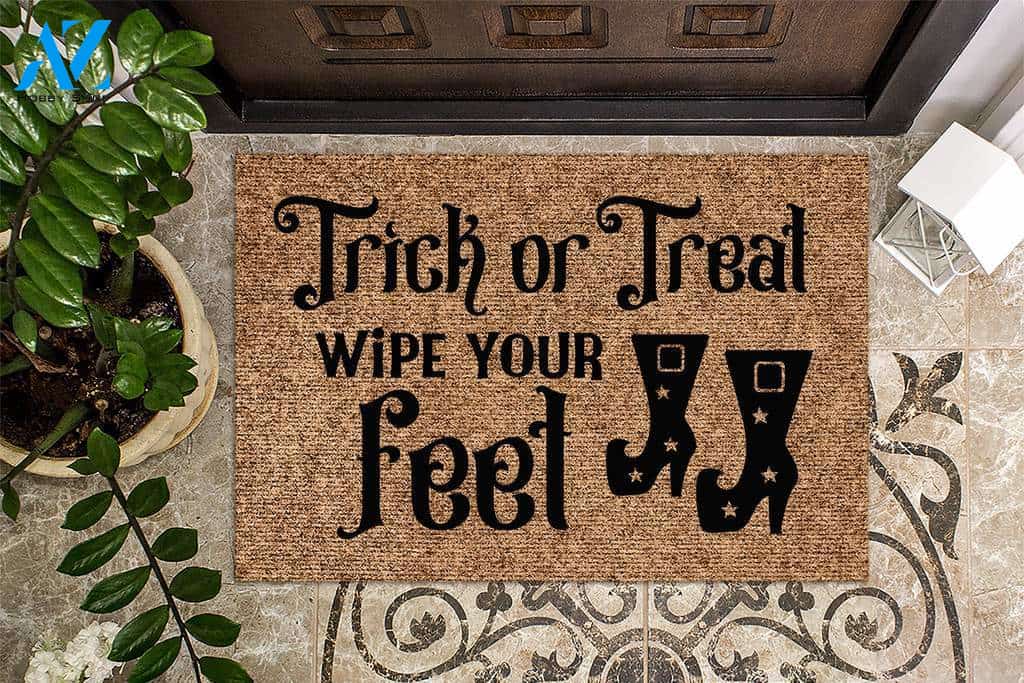 Trick or Treat Wipe Your Feet Halloween Doormat
