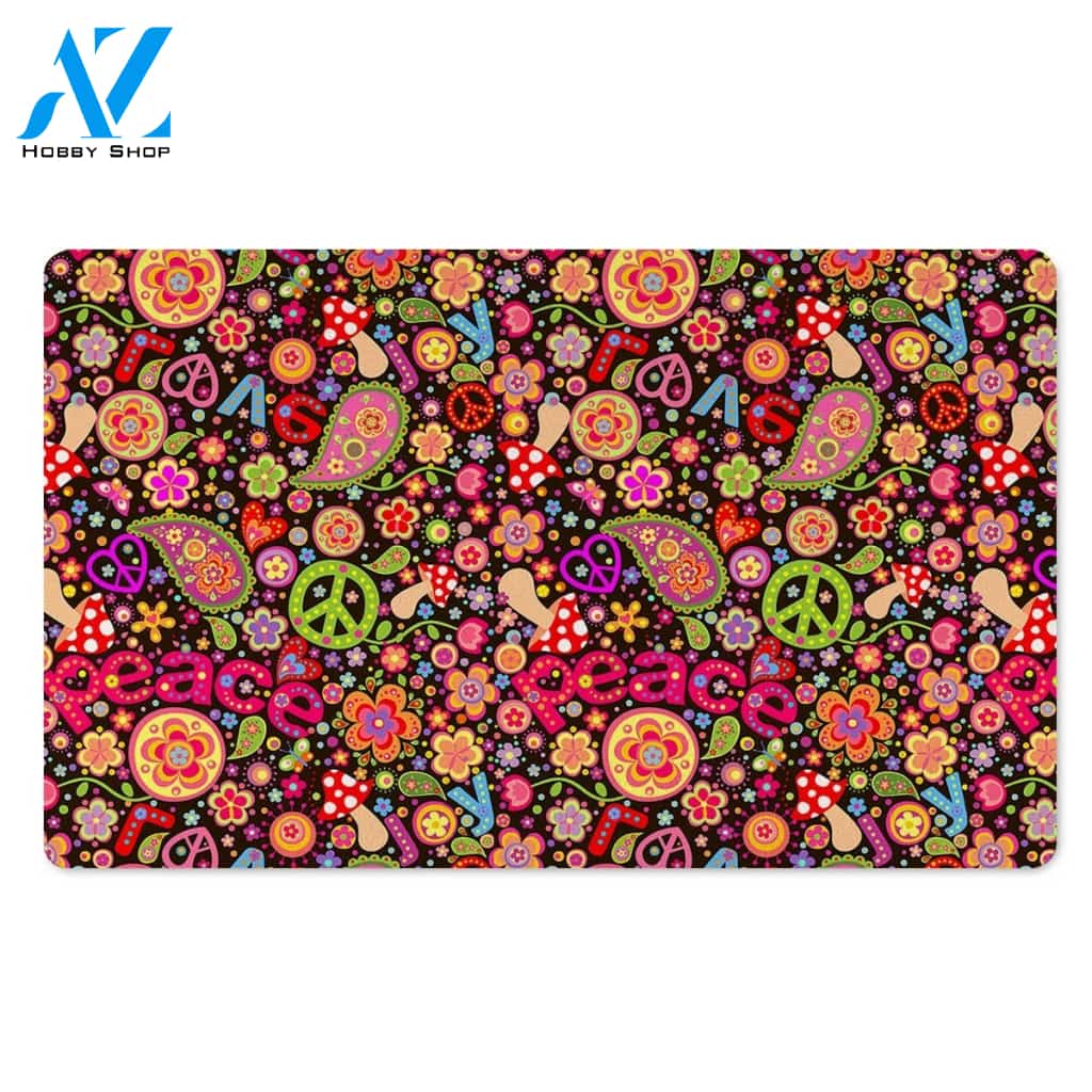 Trippy Hippie Door Mat