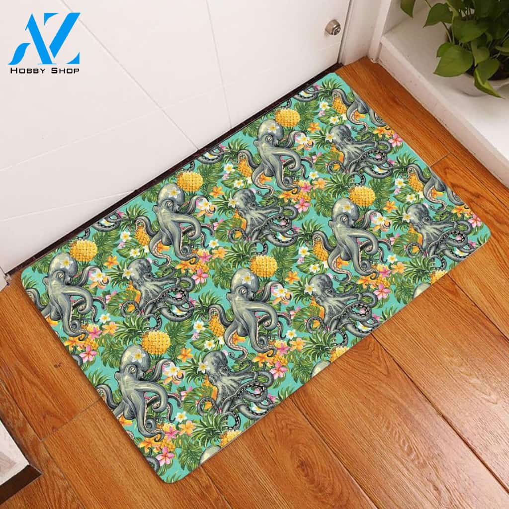 Tropical Pinapple Octopus Doormat