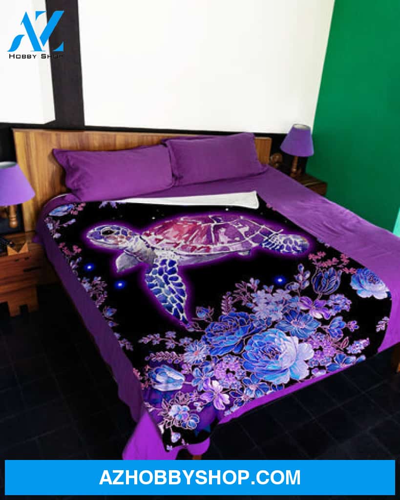 Turtle Blanket, Just A Girl Who Loves Beaches And Turtles