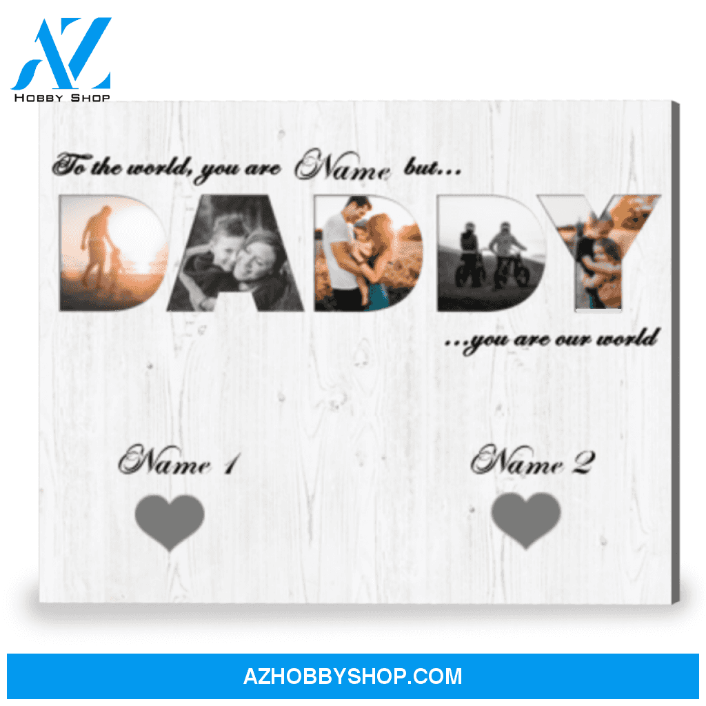 Unique Idea Gift For Dad Custom Father's Day Gift Canvas Print