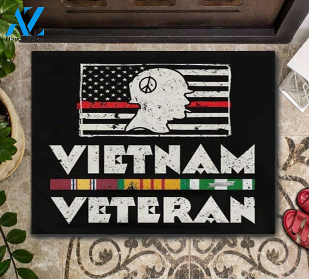 Vietnam Veteran Grandpa Indoor And Outdoor Doormat Welcome Mat Housewarming Home Decor Gift For Veteran Lovers Funny Doormat Gift Idea