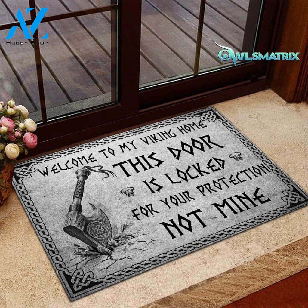 Welcome To My Viking Home Indoor And Outdoor Doormat Welcome Mat House Warming Gift Home Decor Funny Doormat Gift Idea