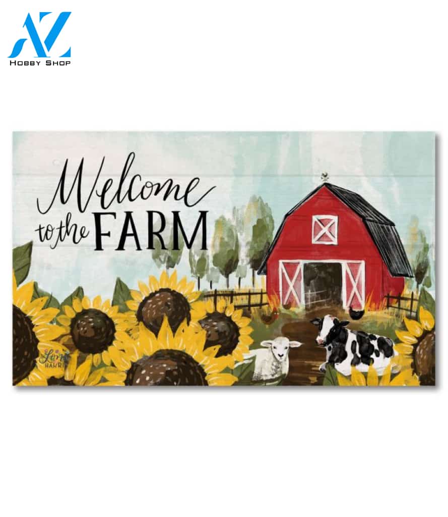 Welcome to the Farm Doormat - 18" x 30"