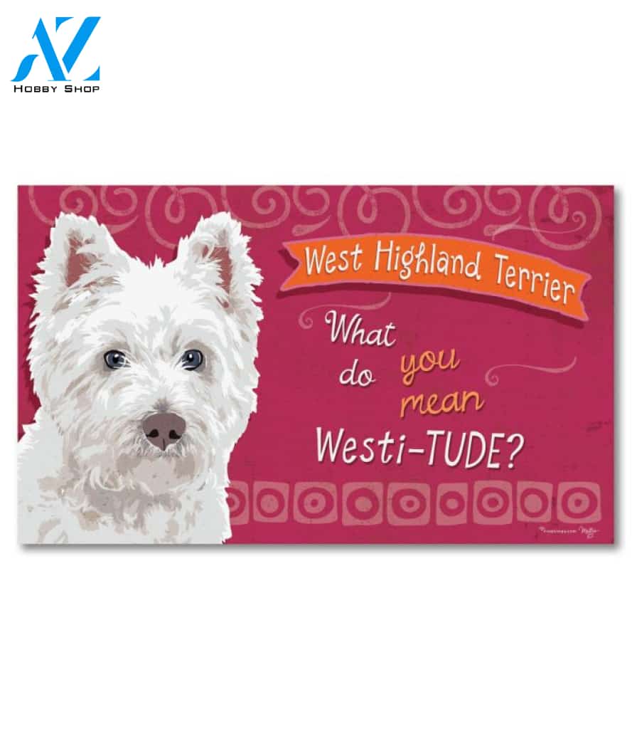West Highland Terrier Doormat - 18" x 30"