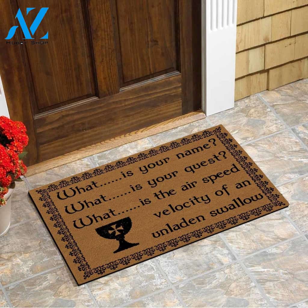 What Is Your Name Doormat | Welcome Mat | House Warming Gift