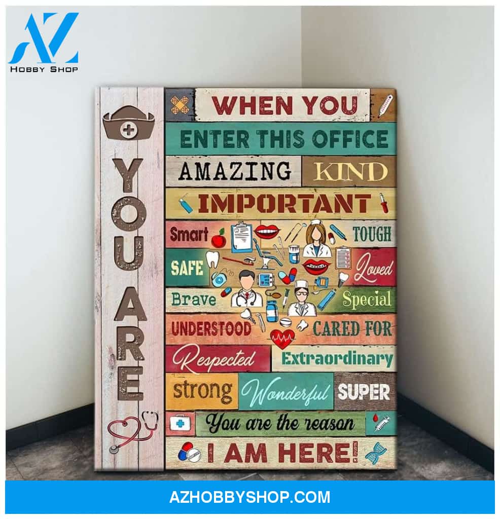 When You Enter Nurse Wall Art Canvas