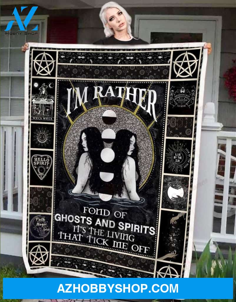 WITCH GHOSTS AND SPIRITS Fleece Blankets, Halloween Blanket, Halloween Throw Blanket, Halloween Fleece Blanket