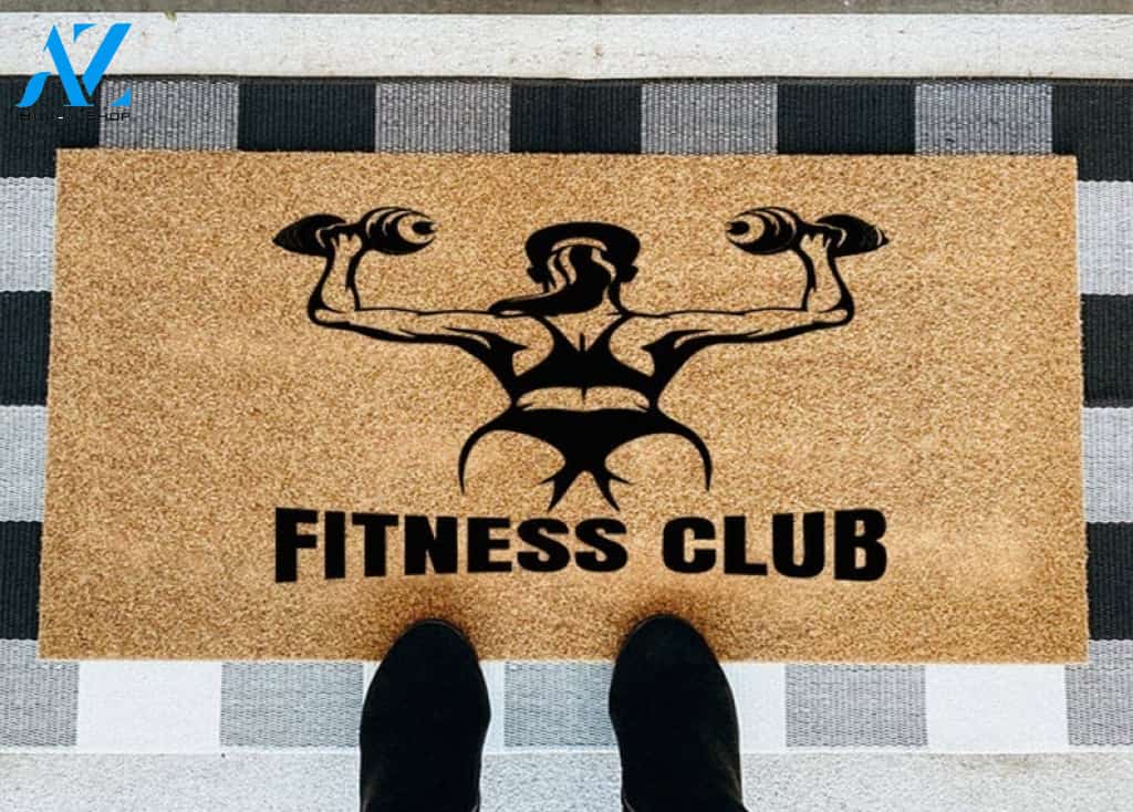 Workout Gym Outdoor Decor - Fitness Club Doormat Doormat Housewarming Gift Family Welcome Mat Gift For Friend Family