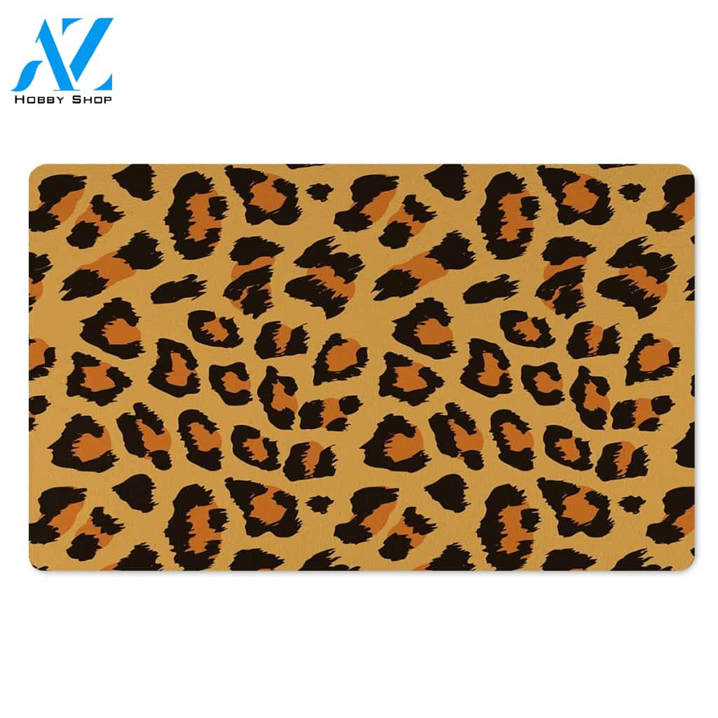 Yellow Cheetah Door Mat