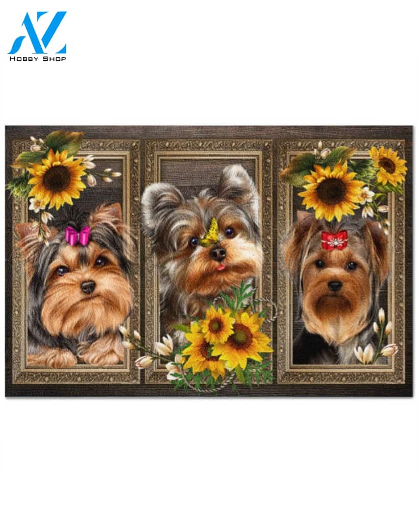 Yorkshire Lovely sunflowers gift for you Doormat | Welcome Mat | House Warming Gift