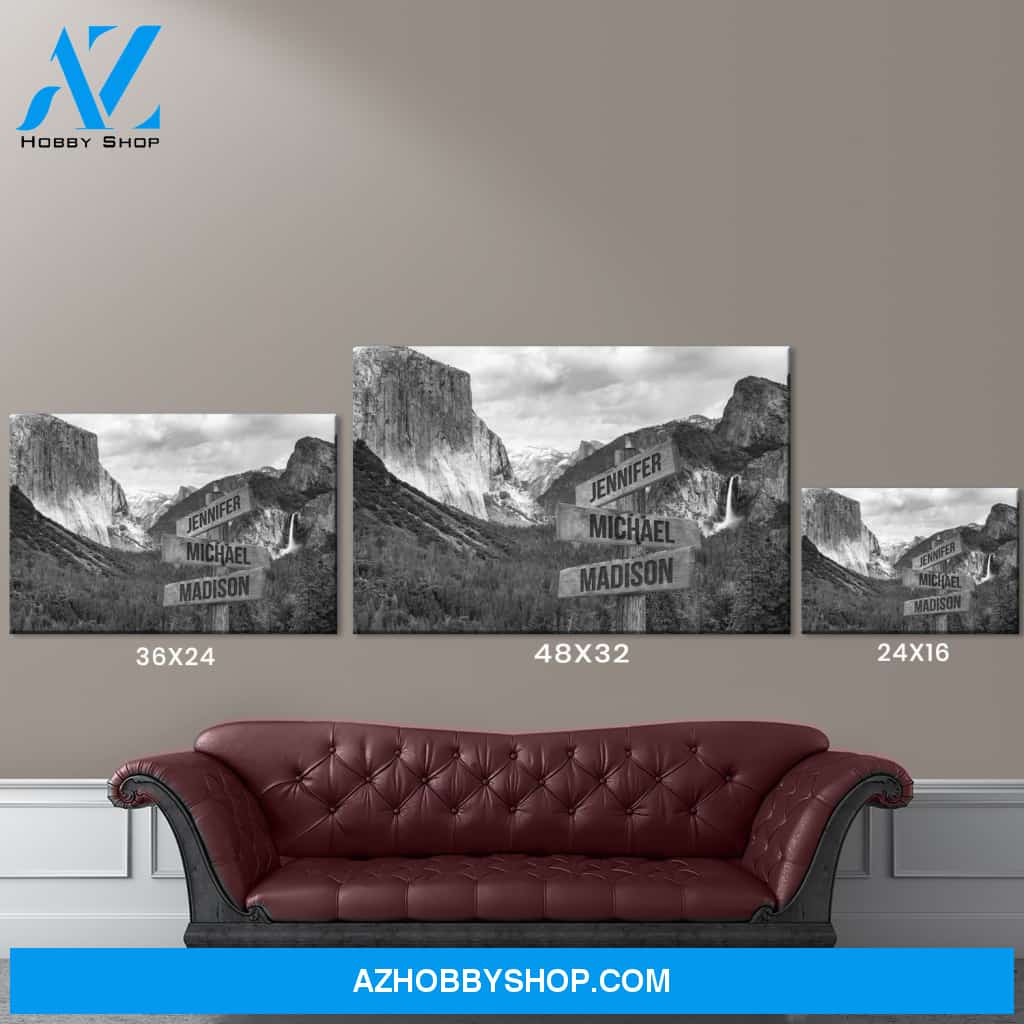 Yosemite Multi-Names Premium Canvas