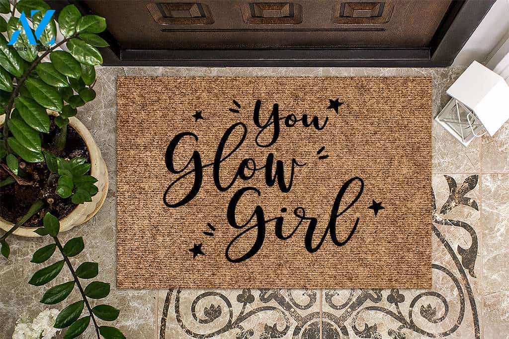 You Glow Girl Power Doormat | Welcome Mat | House Warming Gift