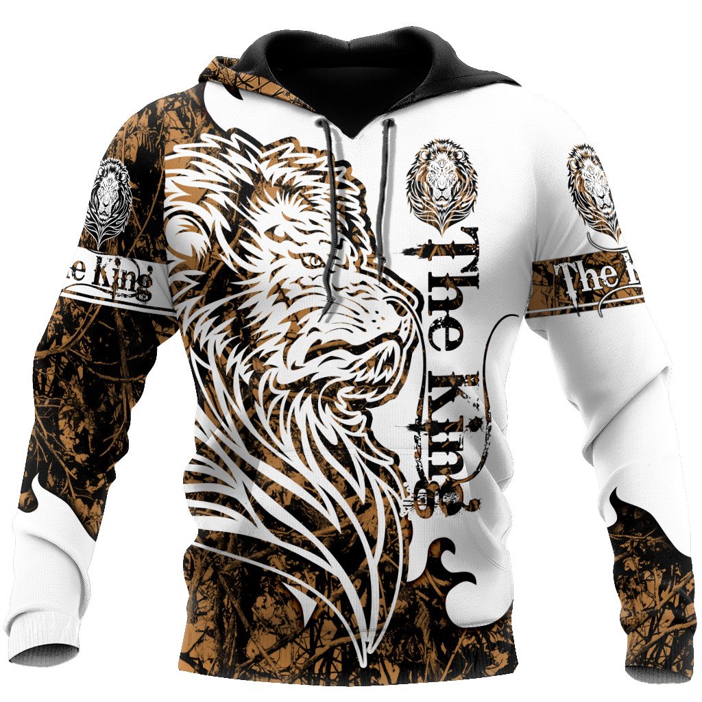 Lion Gifts Hunting Lion All Over Printed US Unisex Size Hoodie