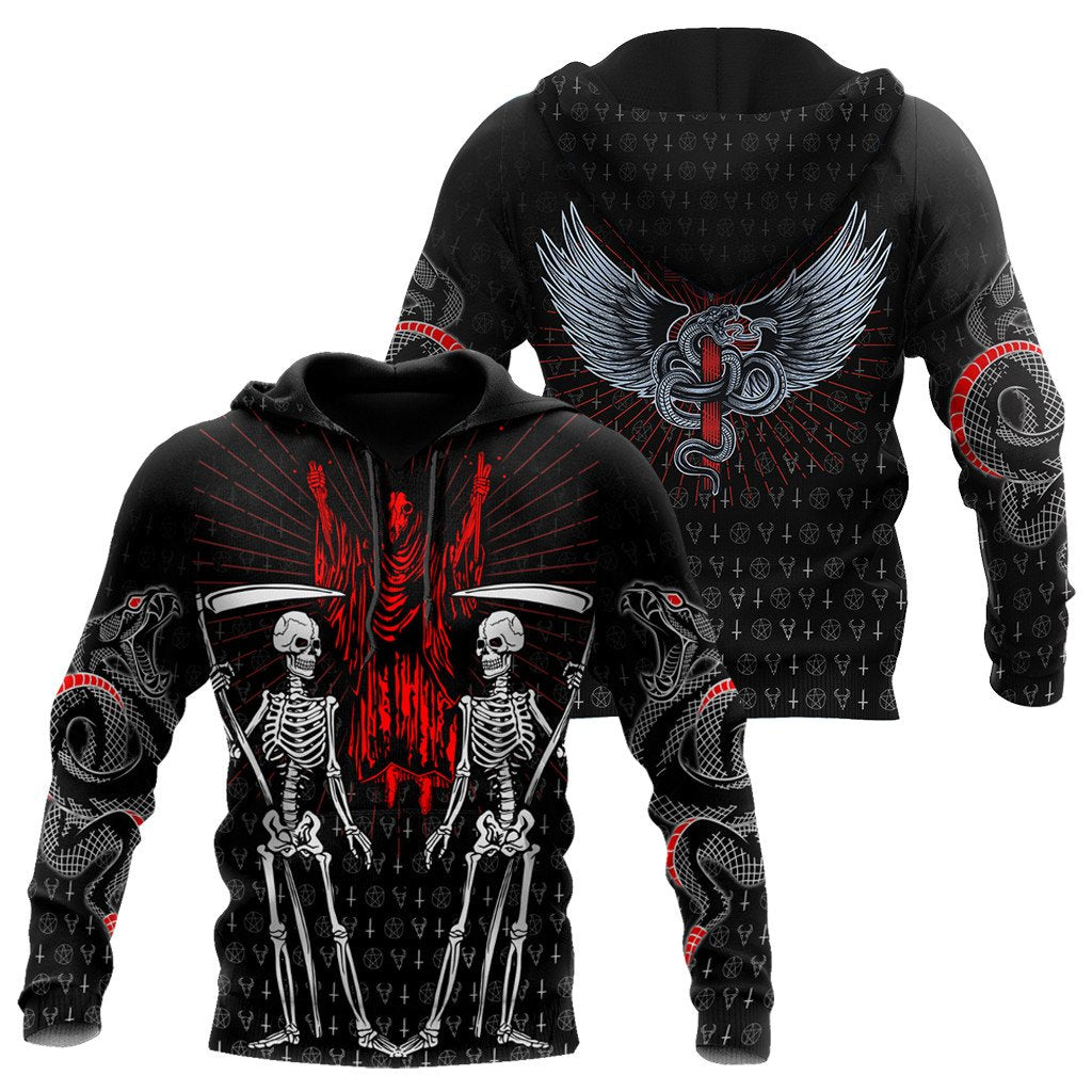 Skull Gifts Skull Satanic US Unisex Size Hoodie