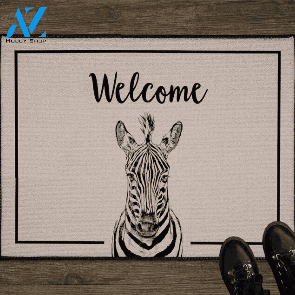 Zebra Doormat Safari Animal Indoor And Outdoor Doormat Warm House Gift Welcome Mat Gift For Wildlife Animals Lovers Zebra Lovers
