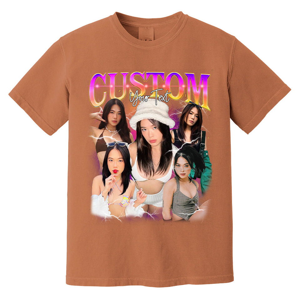 Custom Bootleg Rap Tee, Custom Photo Shirt, Retro Custom Bootleg Rap Tee, Custom Your Photo, Insert Your Design, Vintage Graphic 90s Tshirt