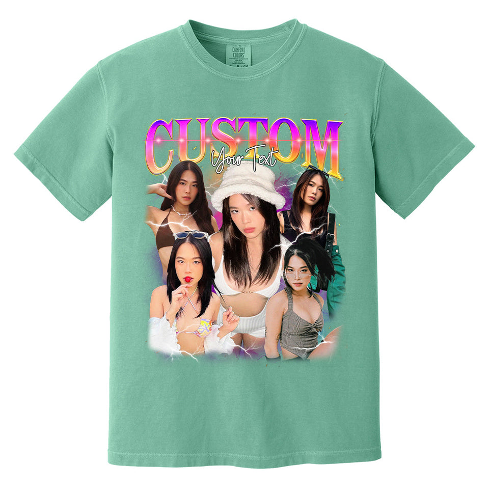 Custom Bootleg Rap Tee, Custom Photo Shirt, Retro Custom Bootleg Rap Tee, Custom Your Photo, Insert Your Design, Vintage Graphic 90s Tshirt