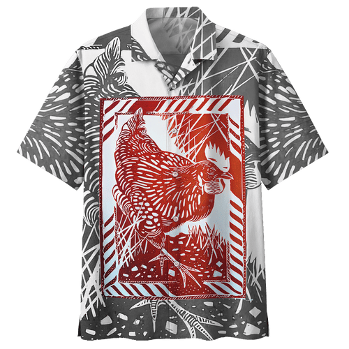 Chicken   Gray High Quality Unisex Hawaiian Shirt For Men And Women Dhc17063657