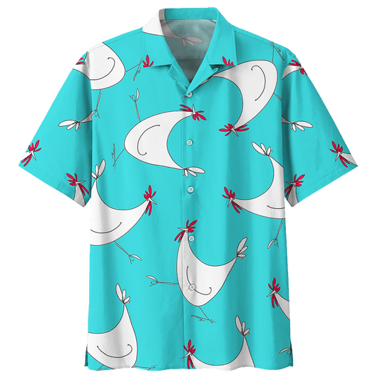 Chicken   Blue Awesome Design Unisex Hawaiian Shirt For Men And Women Dhc17063739