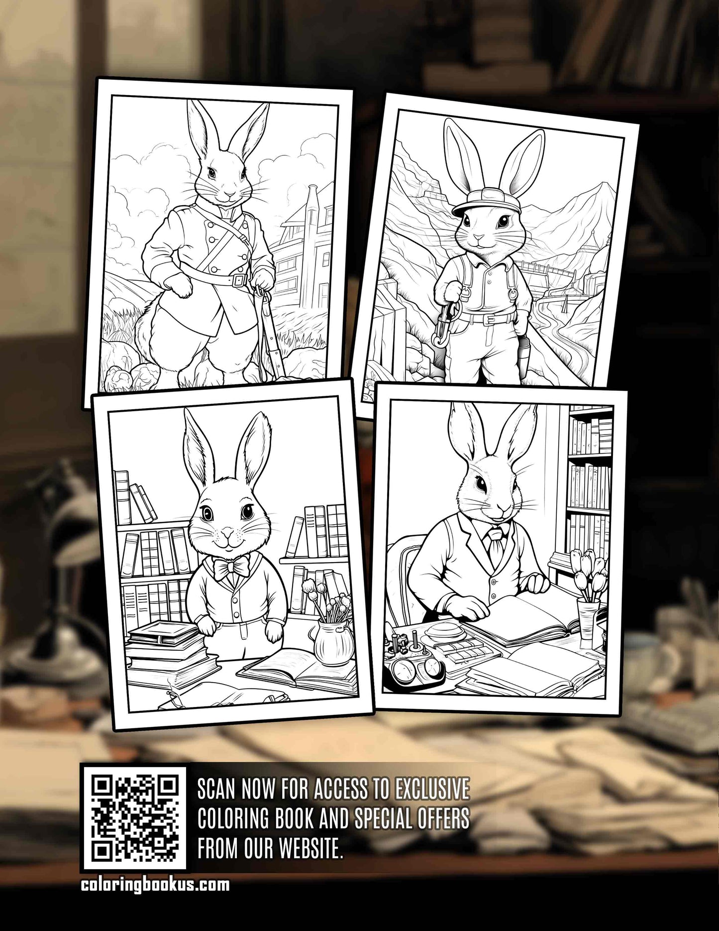 Adorable Workers 30 Pages Printable Coloring Book